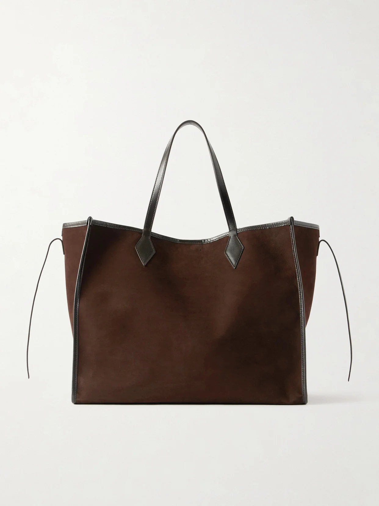 Chameleon 41 Large Leather-trimmed Nubuck Tote - 1