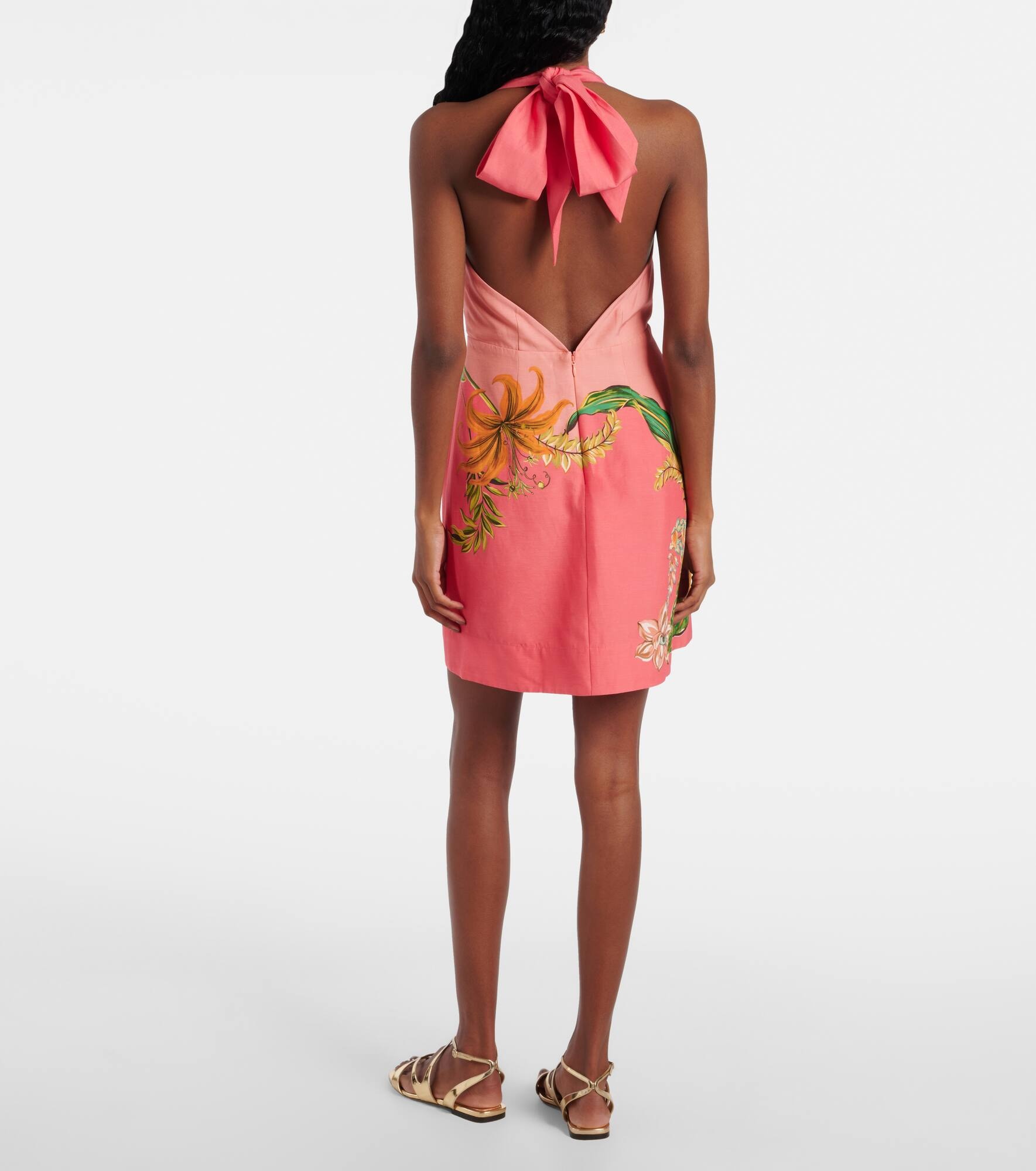 Anika floral linen minidress - 3