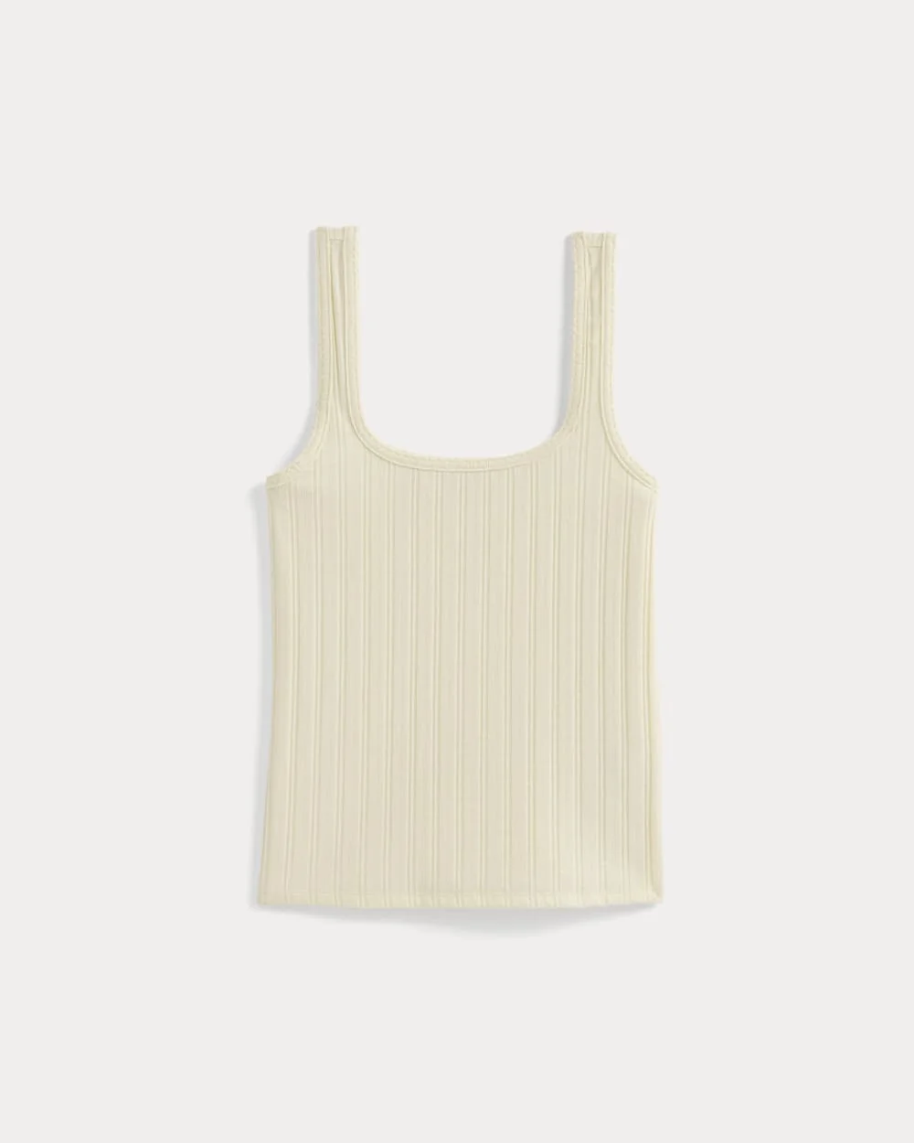 SCOOP-NECK TANK IN POINTELLE - 1