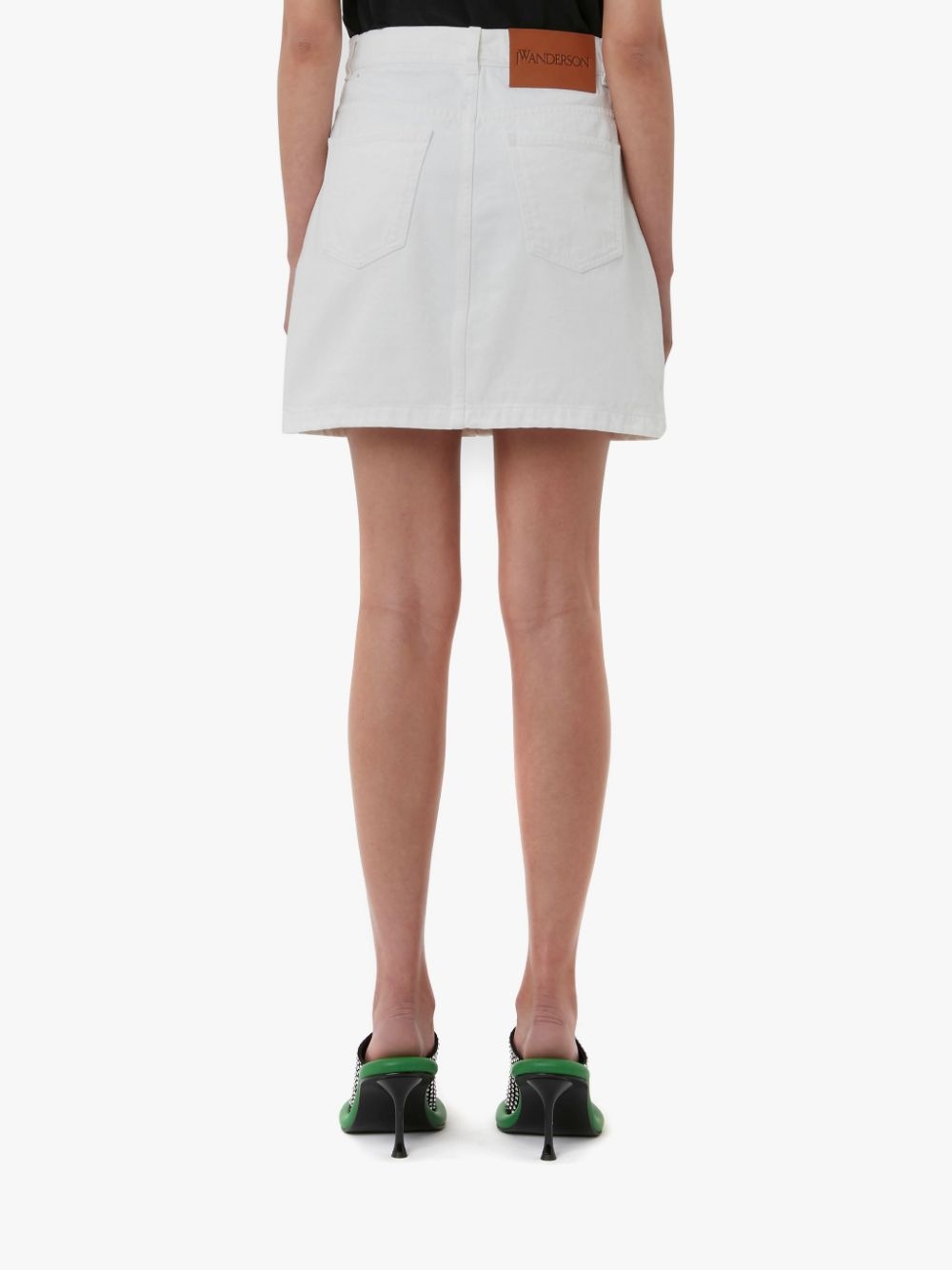 HINGE DENIM MINI SKIRT - 3
