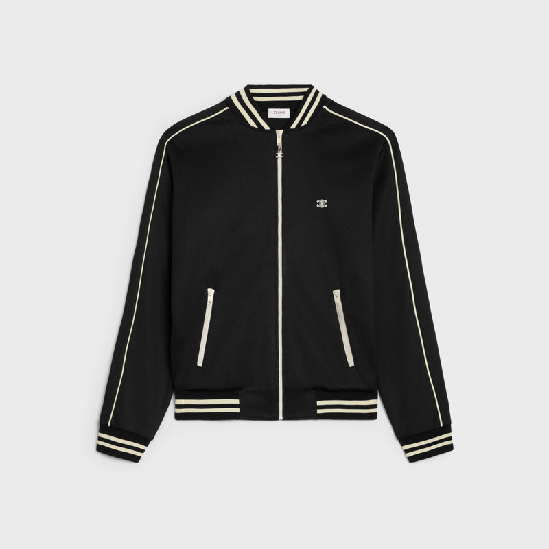 triomphe teddy jacket in double face jersey 1