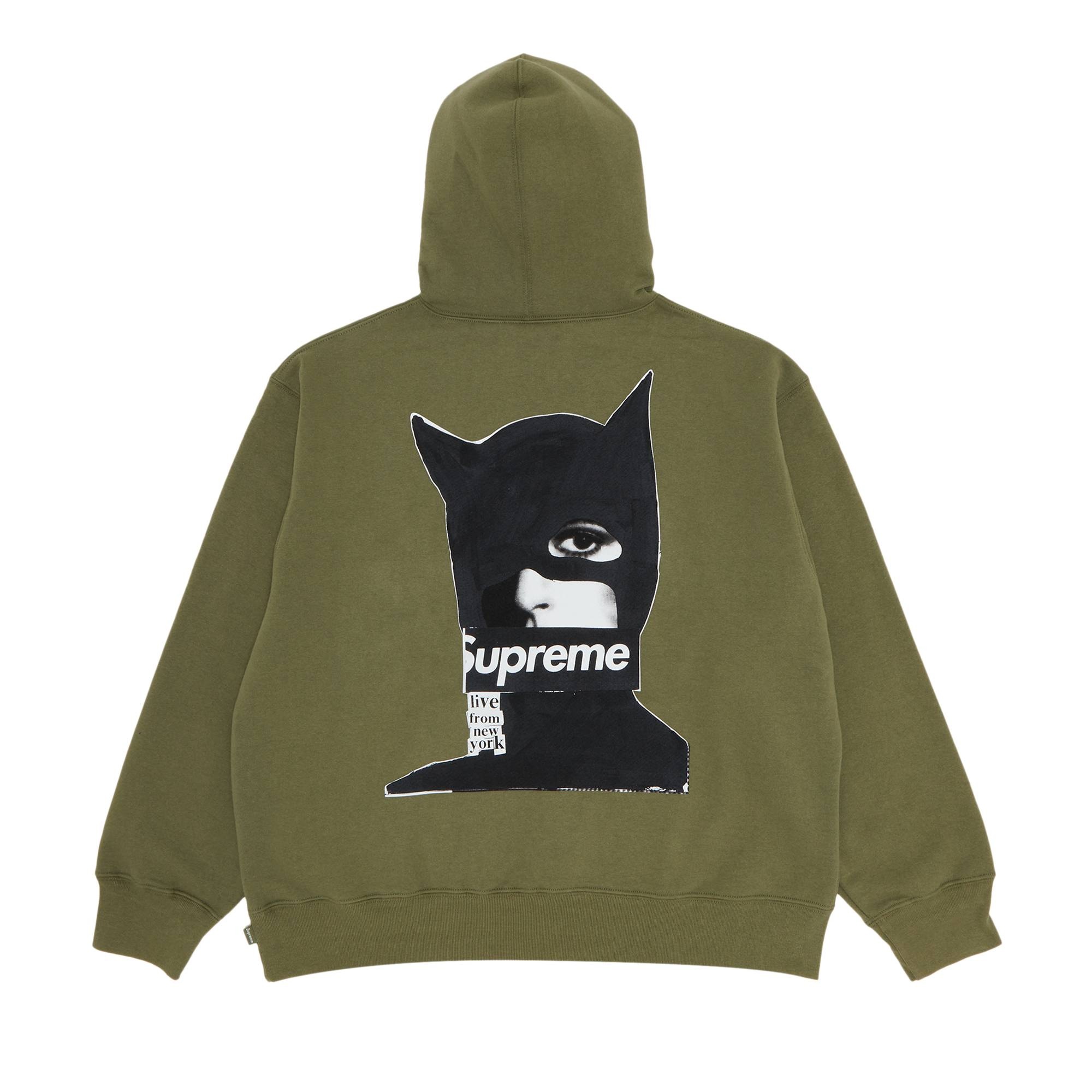 Supreme Catwoman Hooded Sweatshirt 'Light Olive' - 2