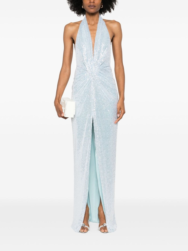 COSTARELLOS sequin-embellished maxi dress outlook