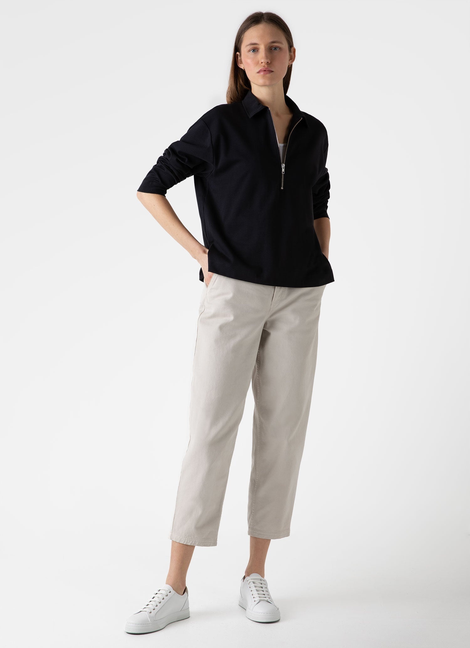 Jersey Polo Top - 1
