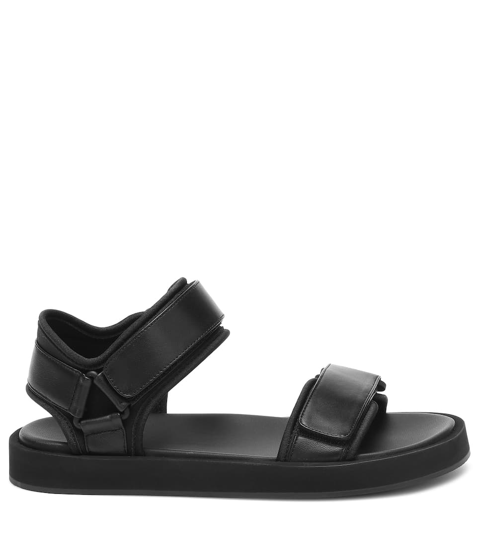 Hook and Loop leather sandals - 4