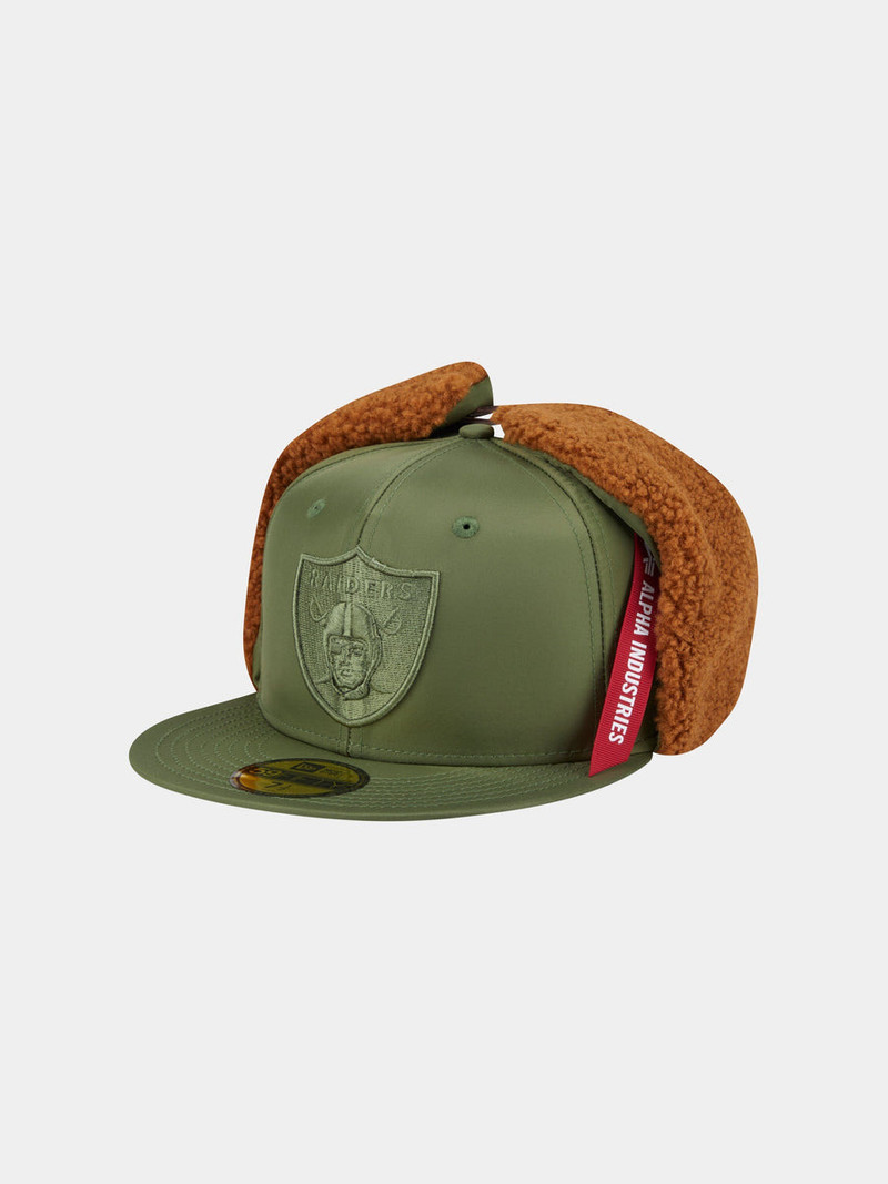 LAS VEGAS RAIDERS X ALPHA X NEW ERA 5950 DOG EAR CAP (GREEN) 1