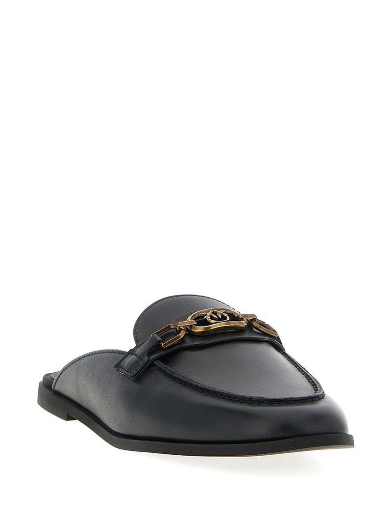 PINKO Naty 09 logo leather sabot outlook