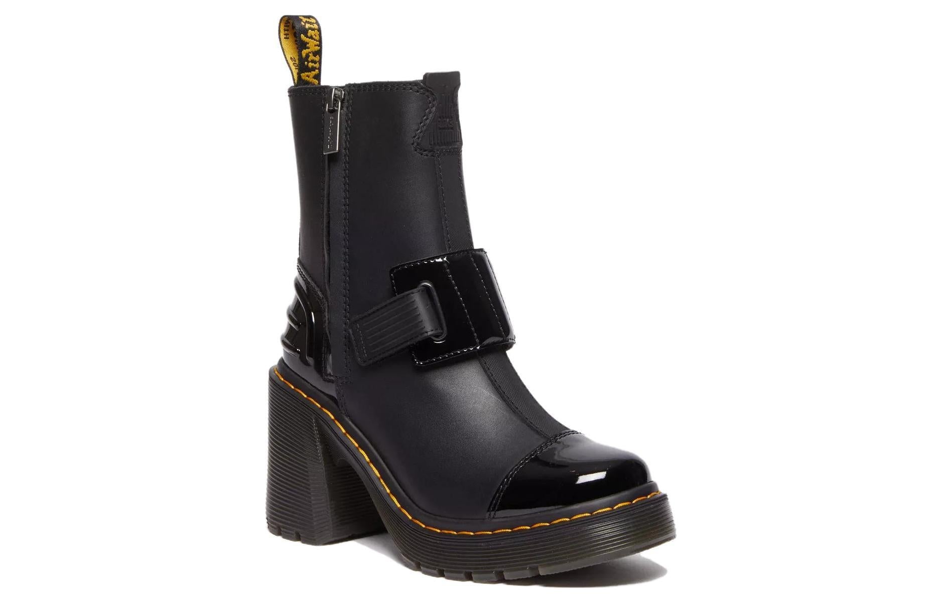 (WMNS) Dr.Martens Gaya Alternative Leather Heeled Chelsea Boots 'Black' 31012001 - 2