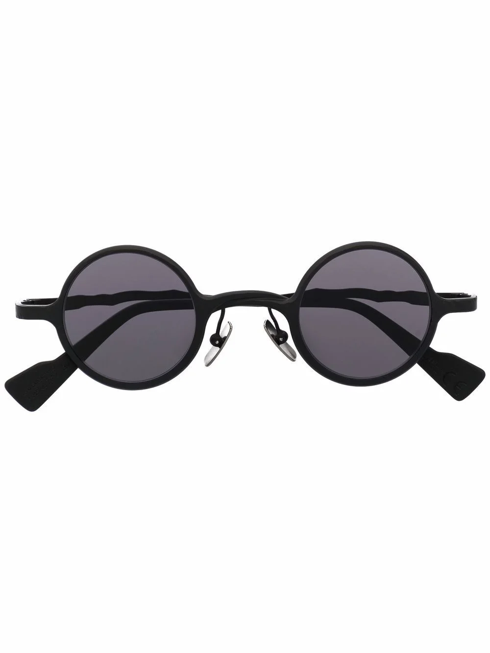 knarled-arm rounded sunglasses - 1