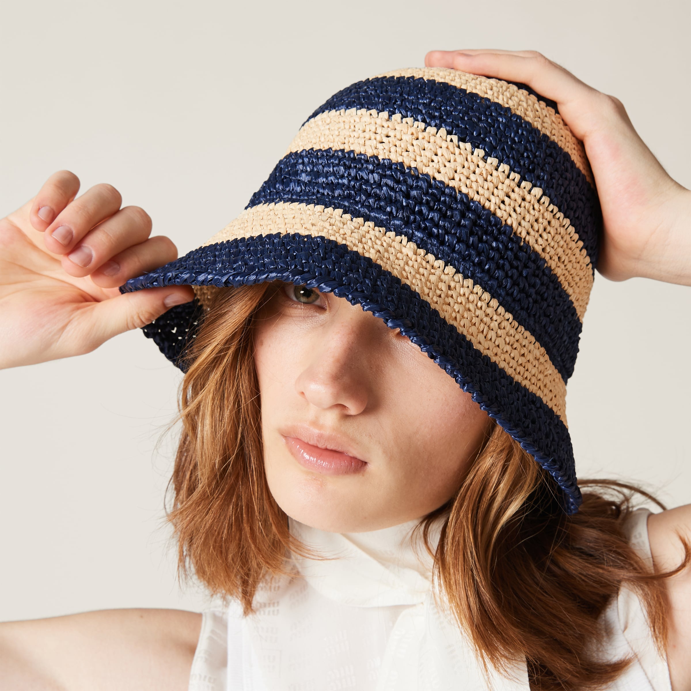 Viscose raffia hat - 1