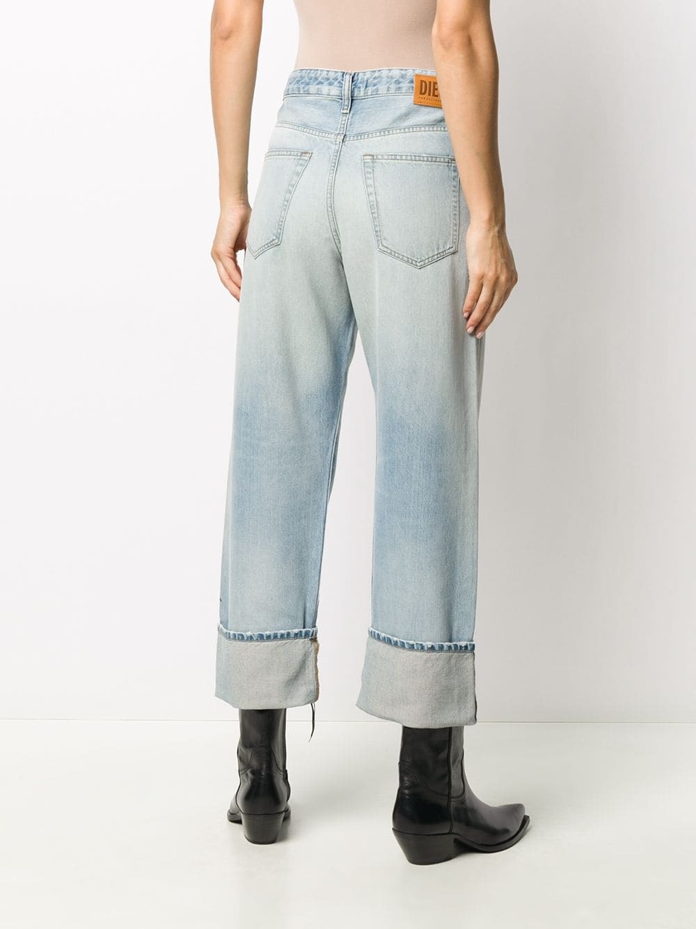 high-rise straight leg jeans - 4