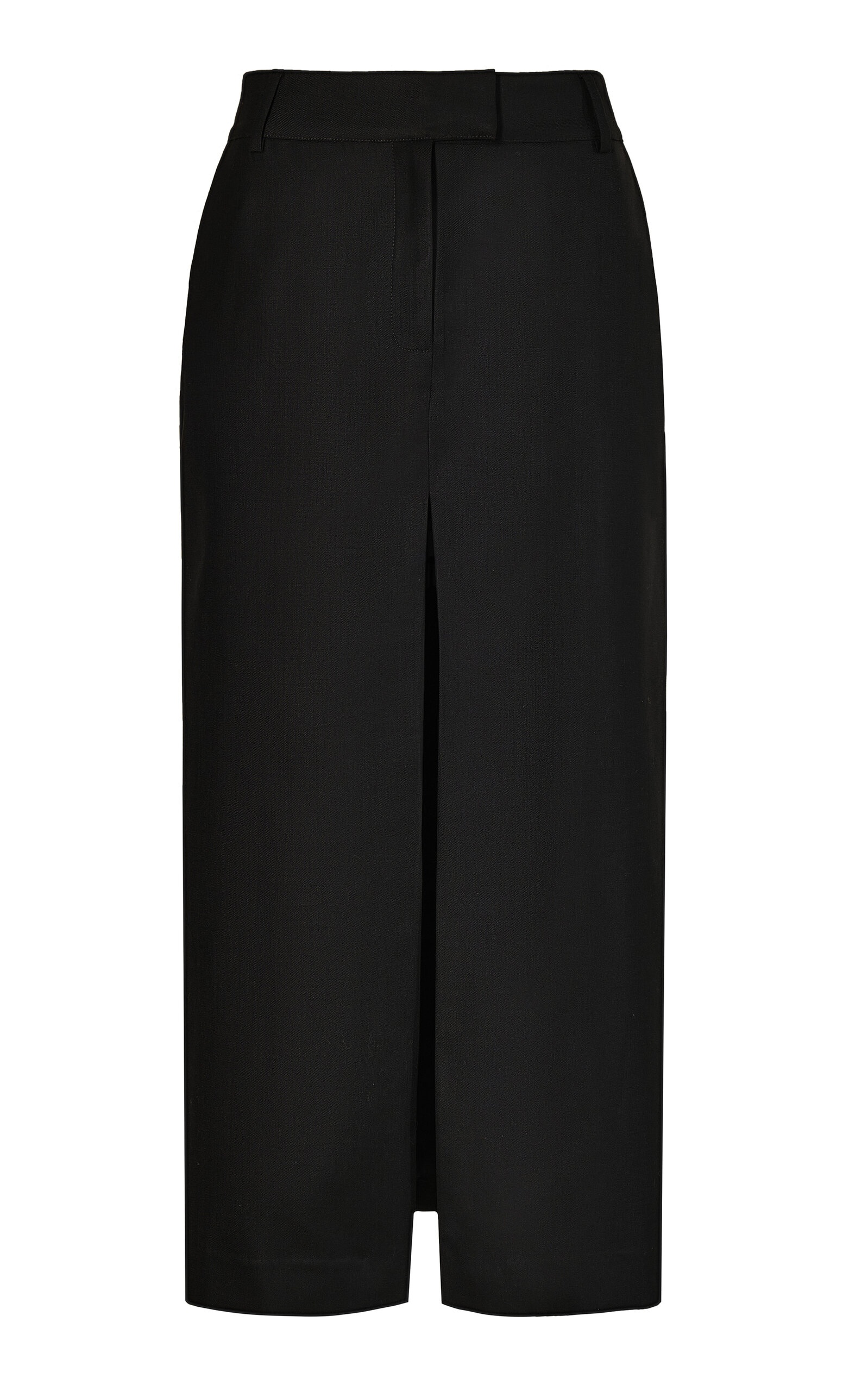 Defensa Noble Wool Midi Skirt black - 1