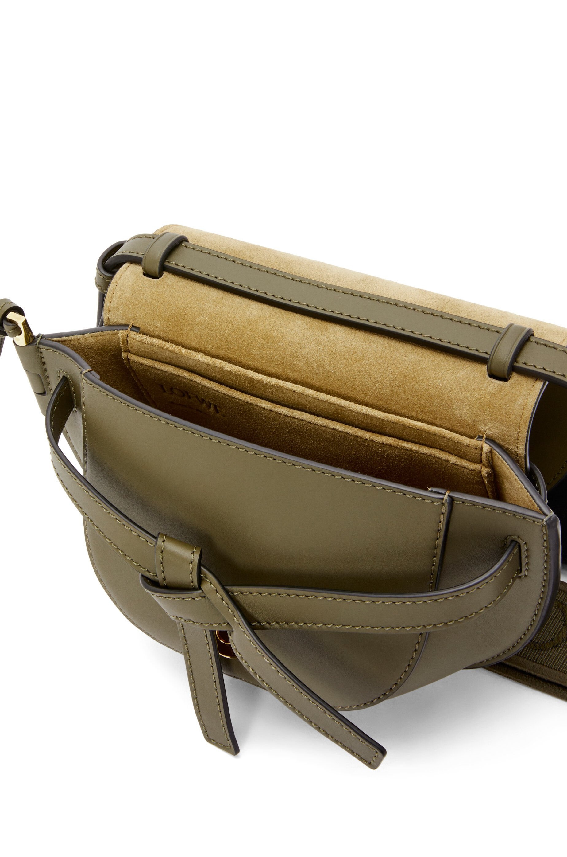 Mini Gate Dual bag in soft calfskin and jacquard 8