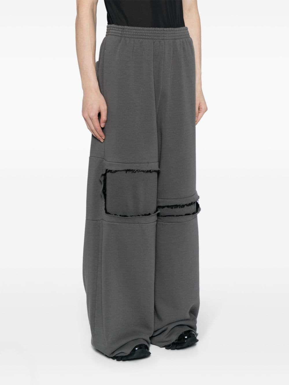 cut-out wide-leg track pants - 3