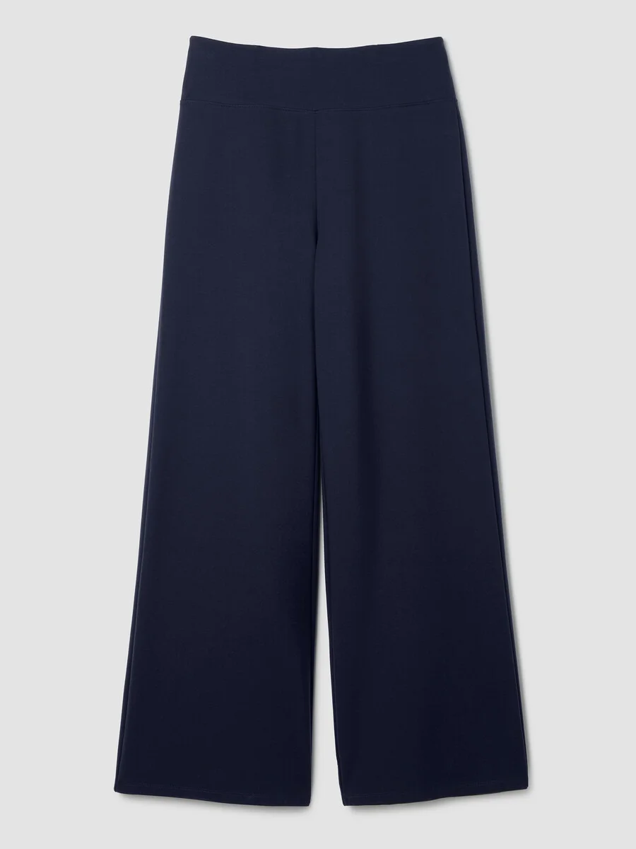 Washable Flex Ponte High Waisted Wide-Leg Pant - 1