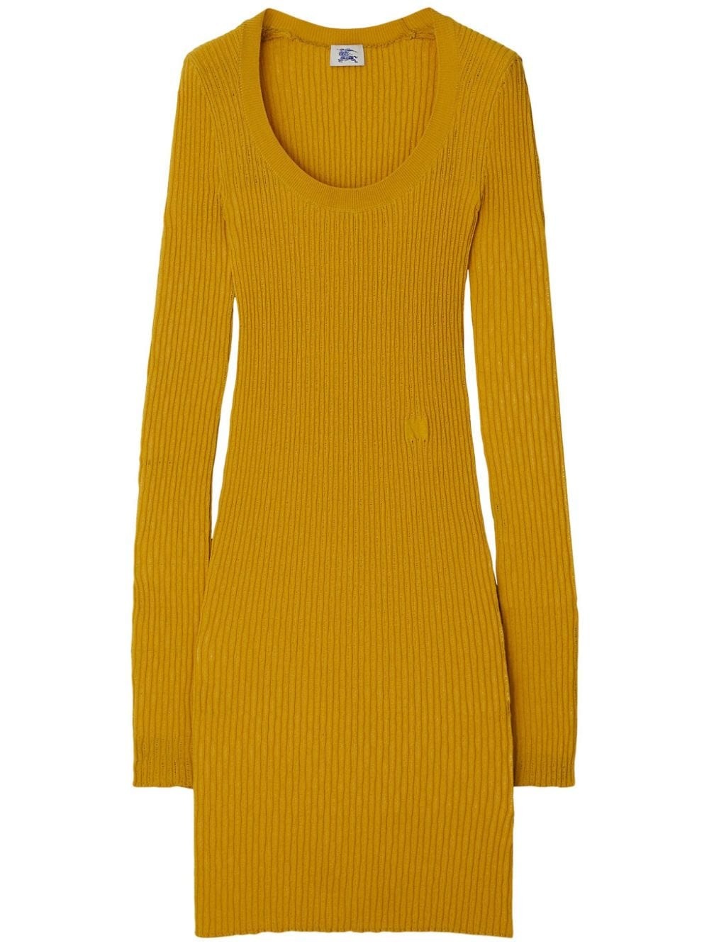 rib-knit midi dress - 1