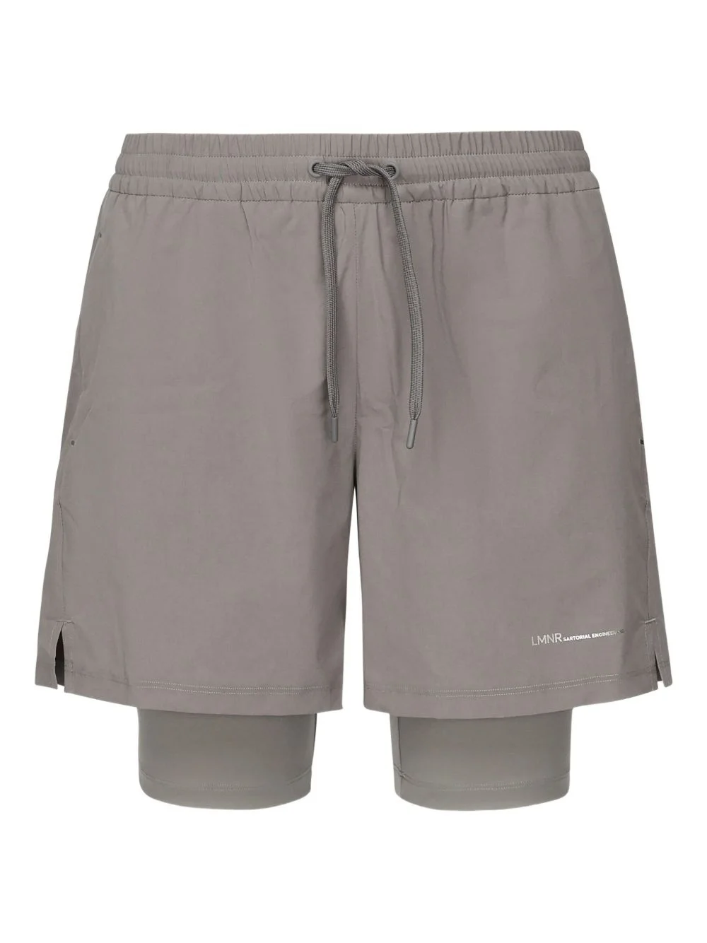 logo-print shorts - 1