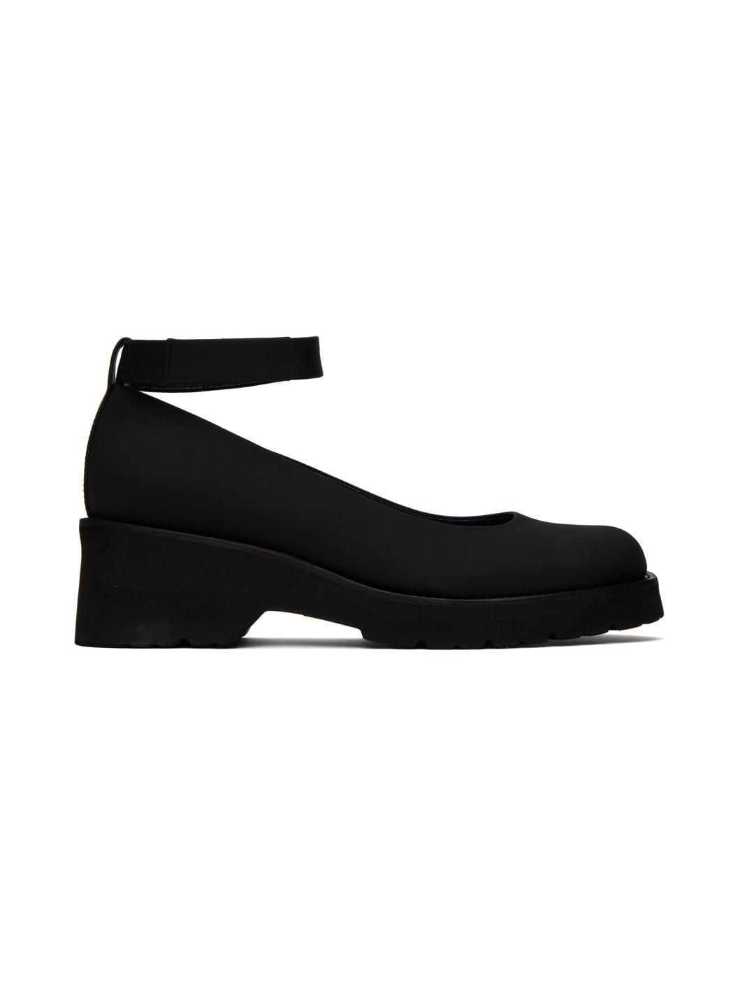 Black Strap Loafers - 1
