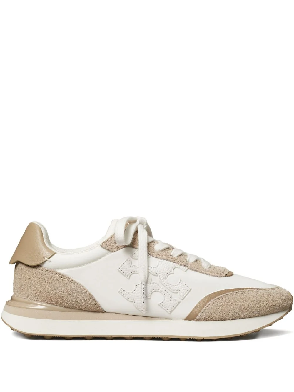Destiny suede-panel sneakers - 1