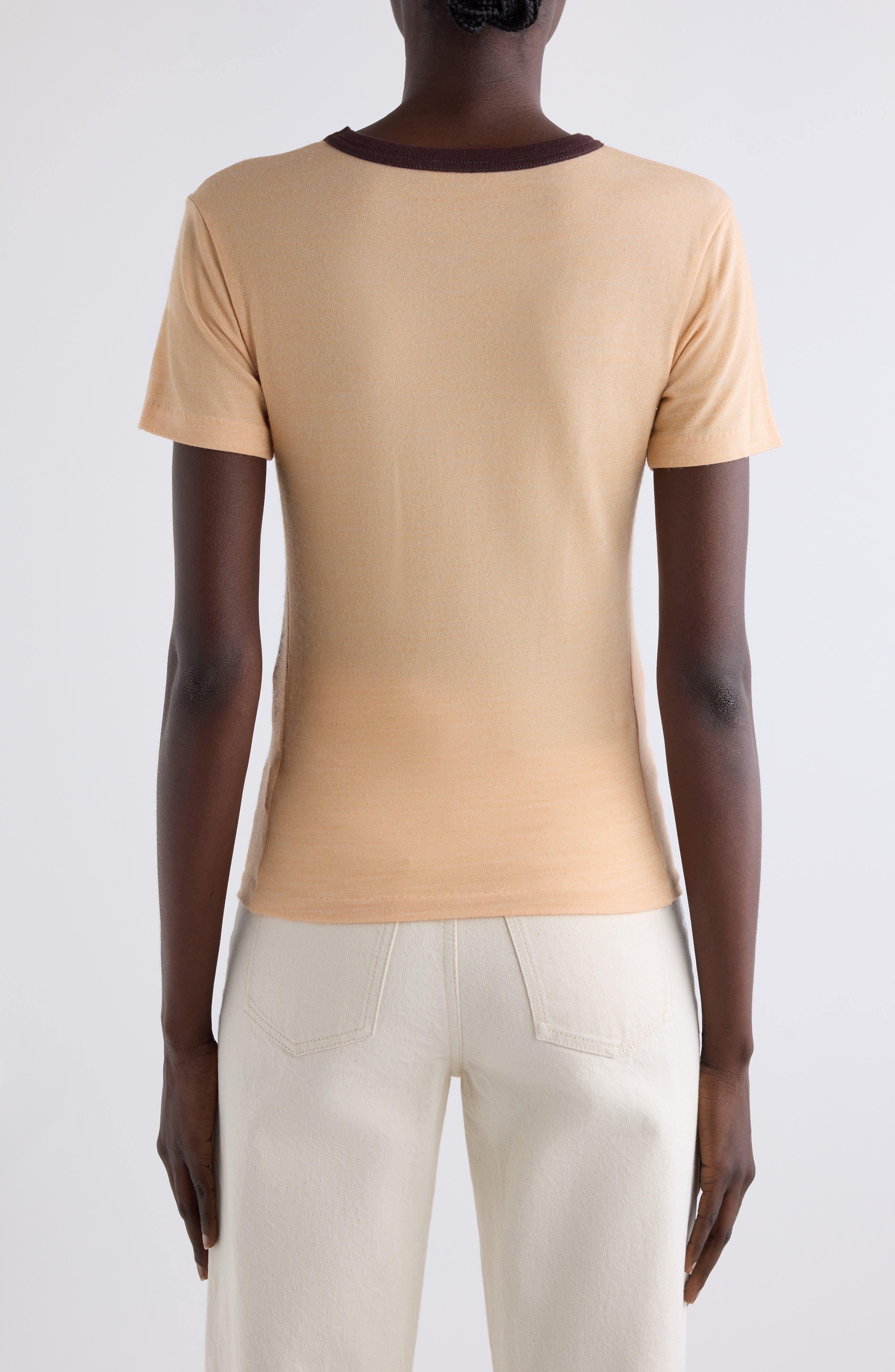 Chloé Portrait Graphic T-Shirt in Tender Orange at Nordstrom - 3