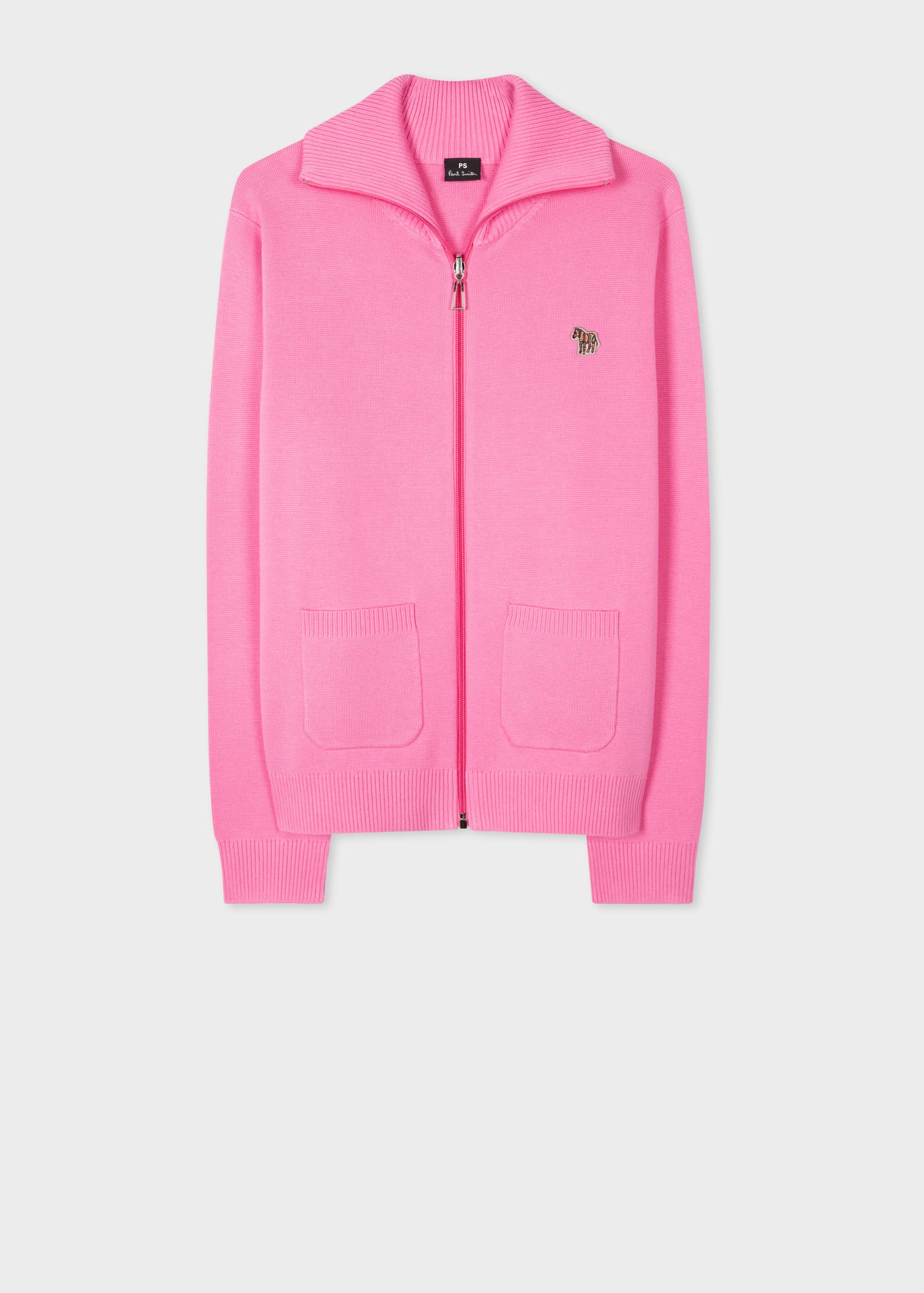 Zebra Zip Up Cardigan - 1
