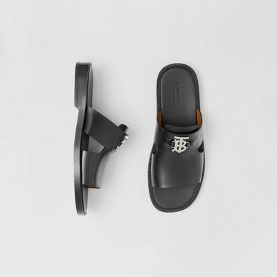 Burberry Monogram Motif Leather Sandals outlook