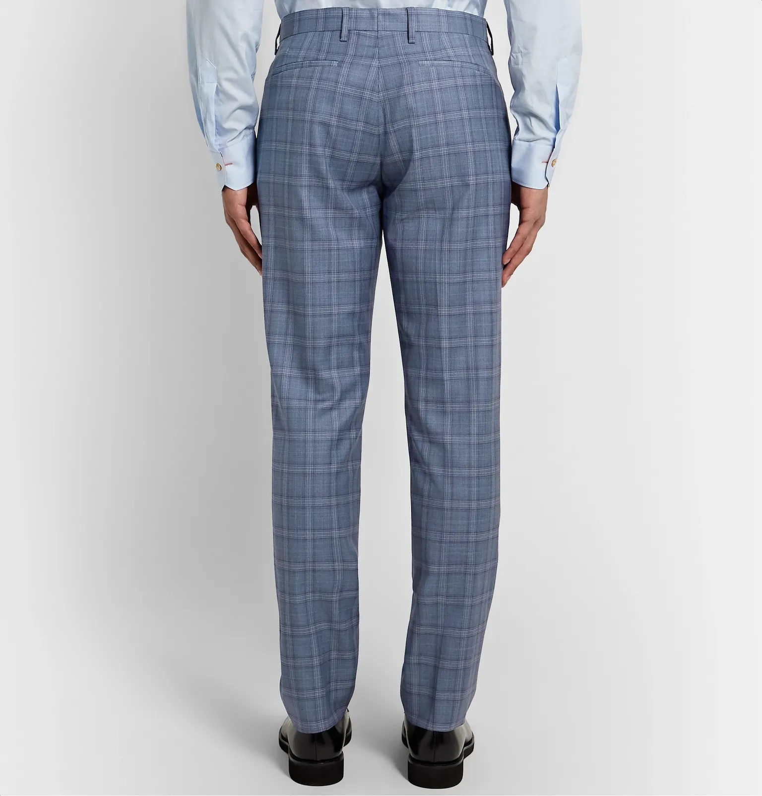 Soho Slim-Fit Prince of Wales Checked Wool Suit Trousers - 5