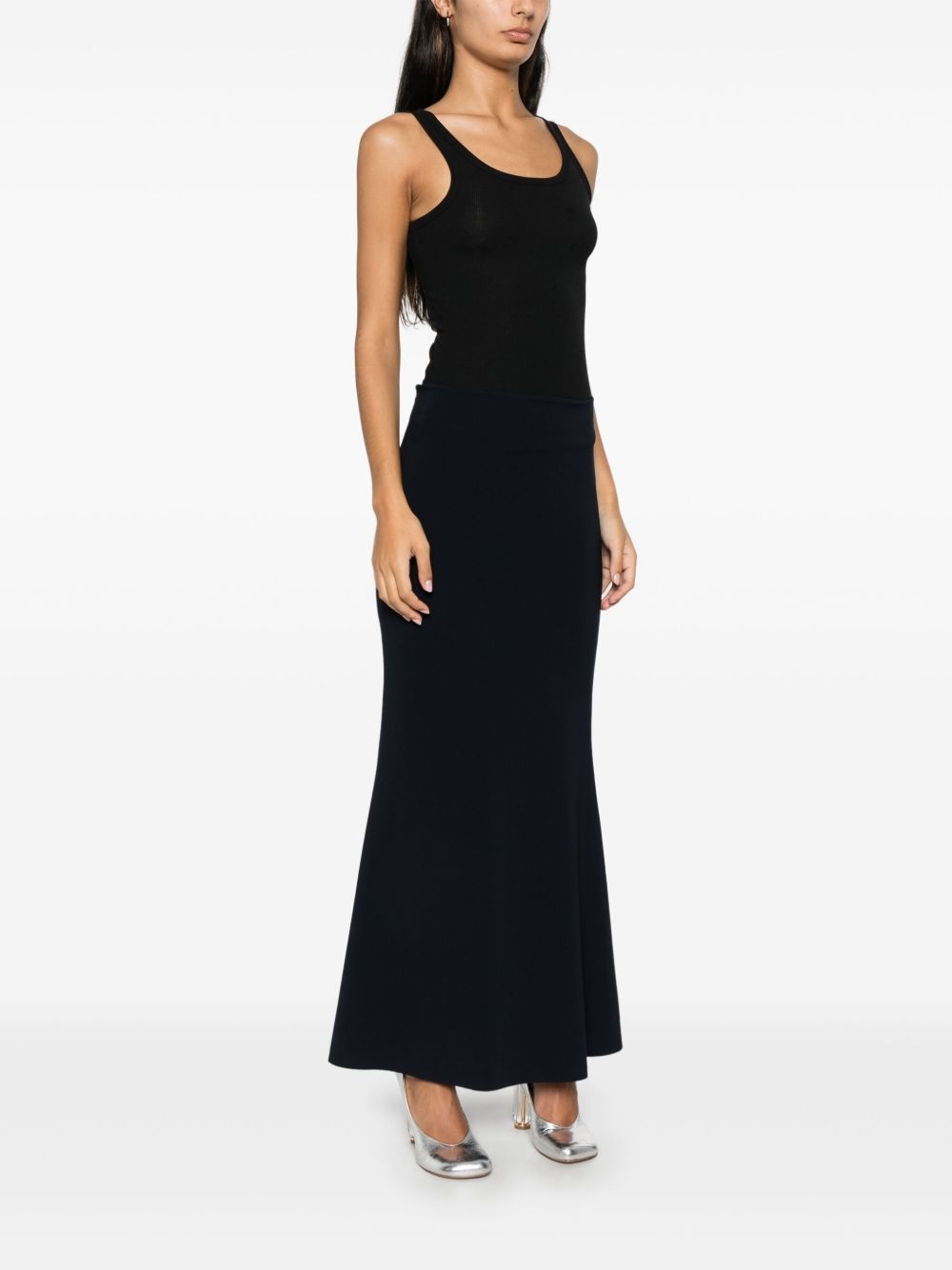 flared-hem midi skirt - 3