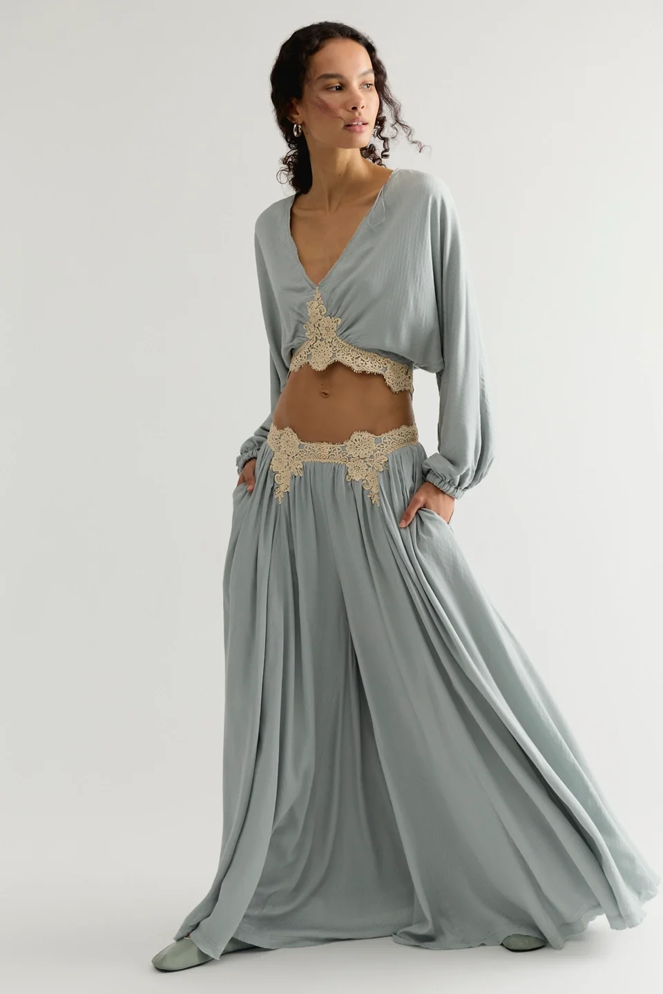 Lovebird Lace Pant Set - 1