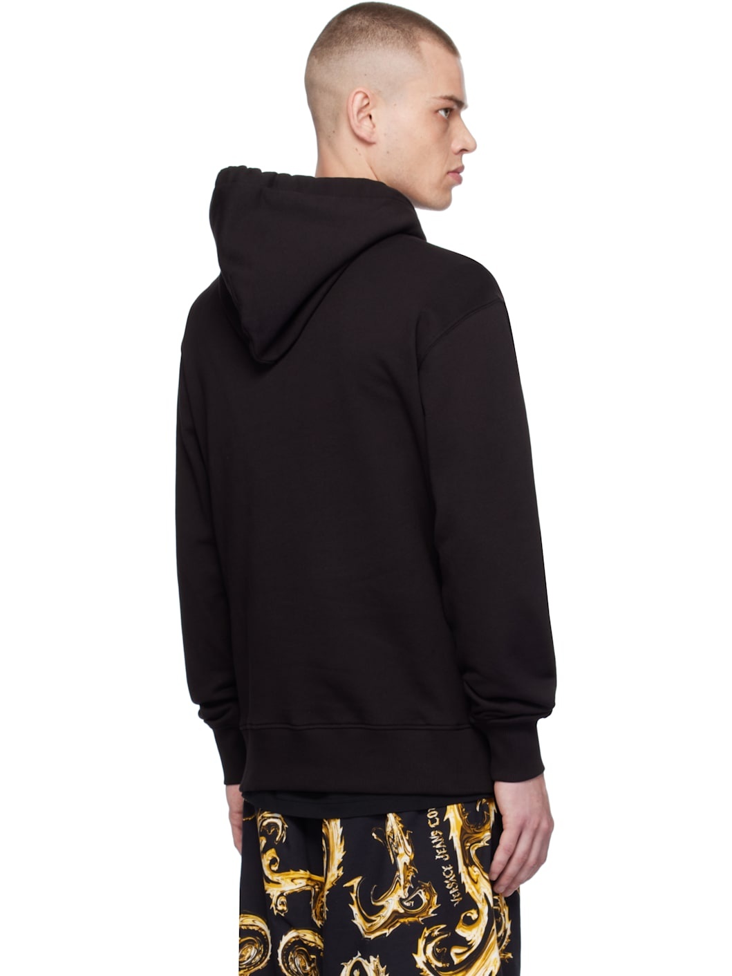Black Logo Regular-Fit Hoodie - 3
