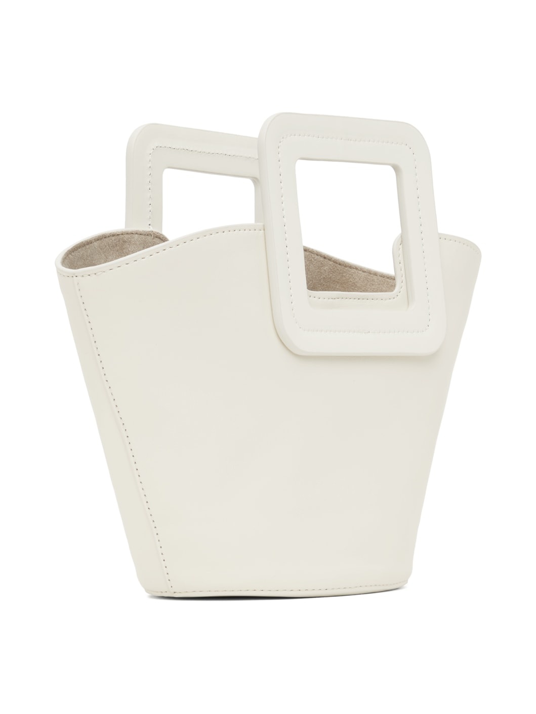 White Shirley Mini Bucket Bag - 2