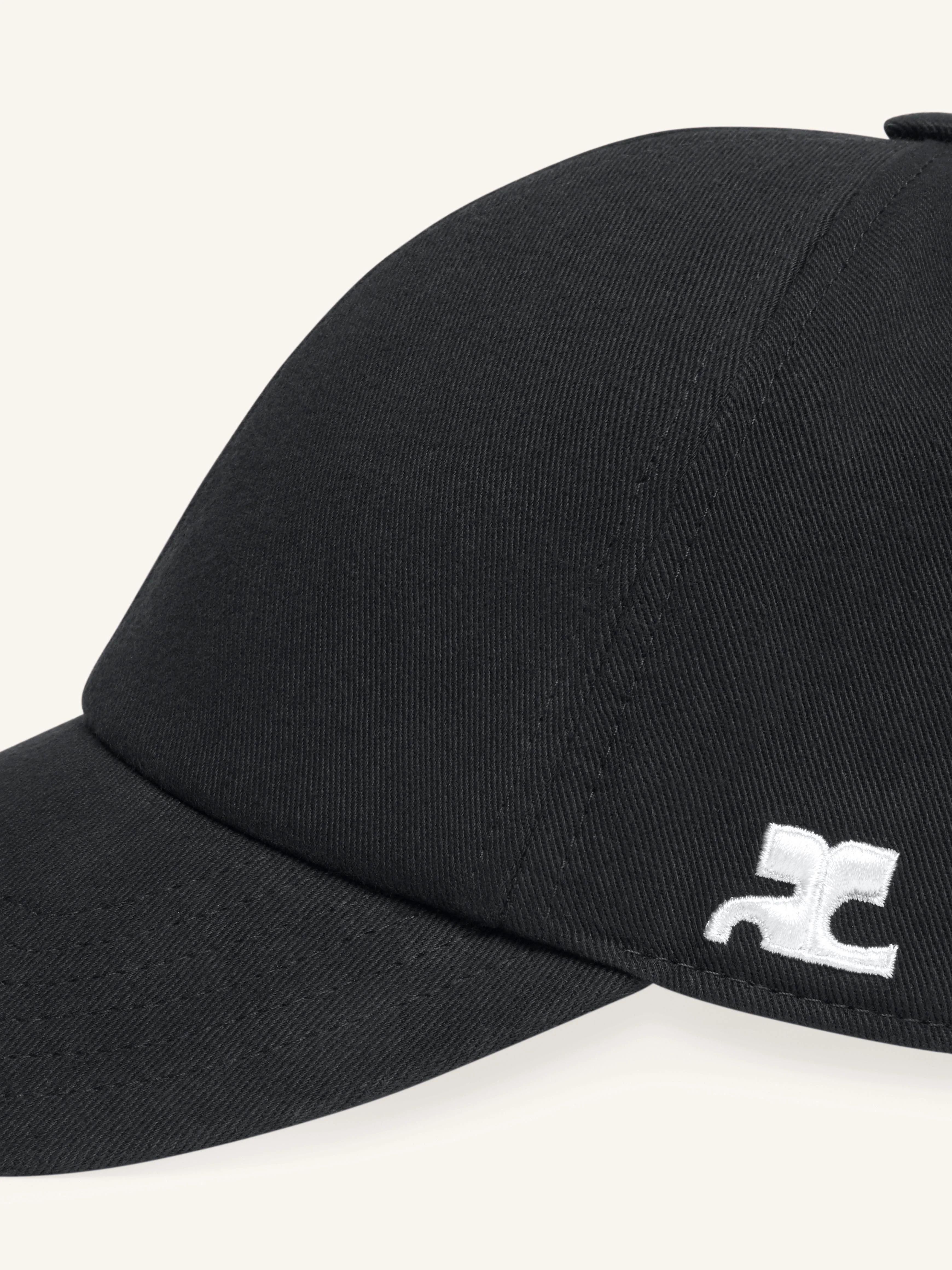 courrèges SIGNATURE AC COTTON CAP - 326TCT049CO01349999 | REVERSIBLE