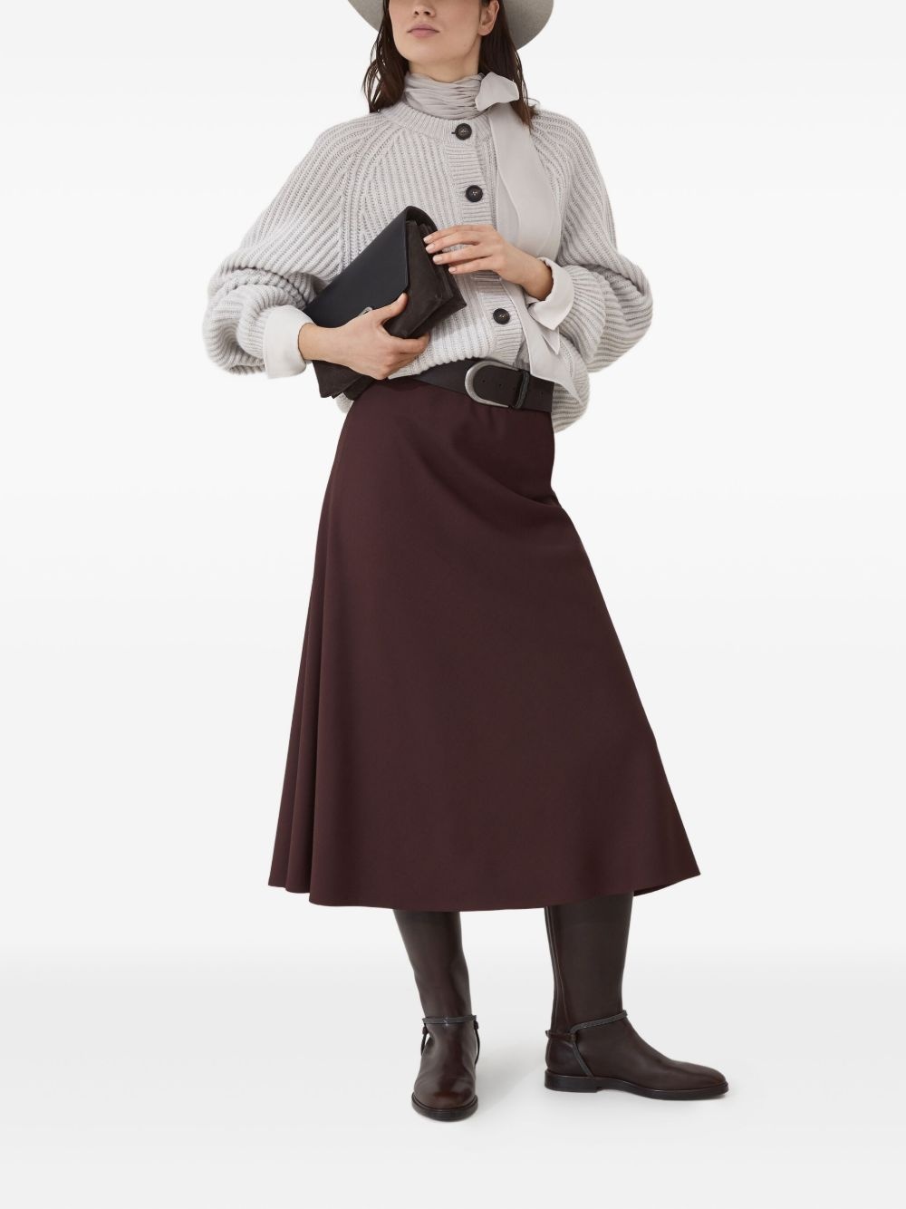 A-line midi skirt - 2