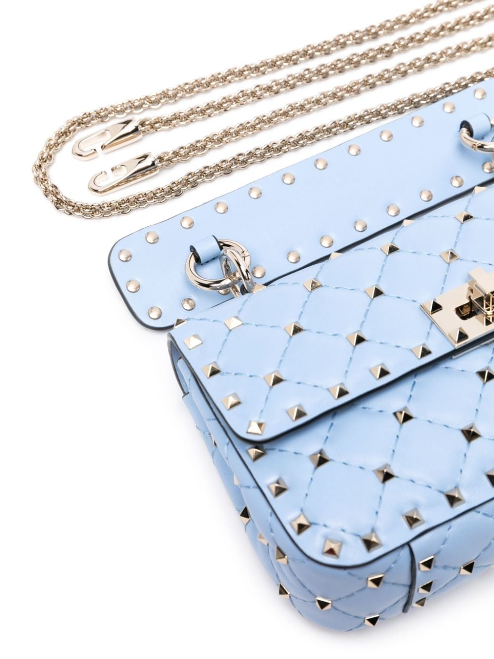 Rockstud Spike leather tote bag - 4