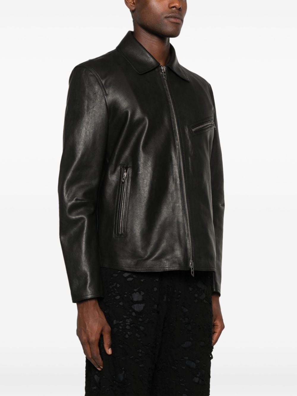 L-Korn leather jacket - 3