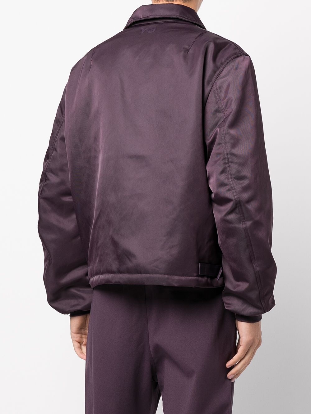 classic-collar bomber jacket - 4