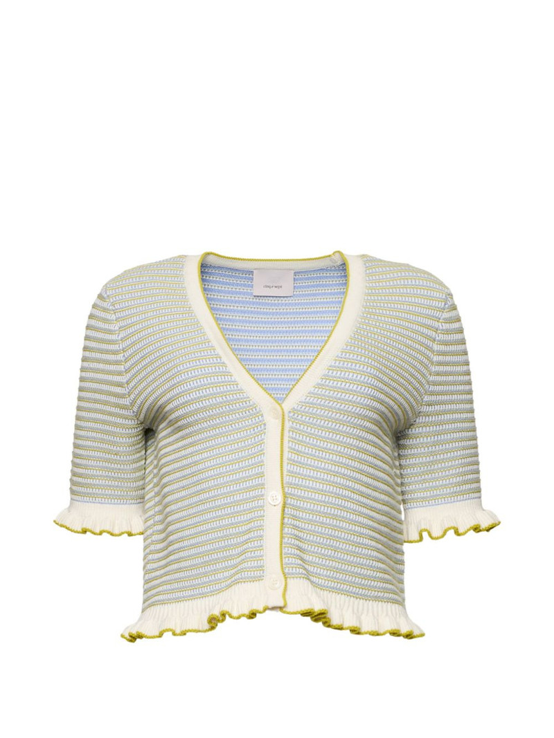 Clem ruffled cardigan 1