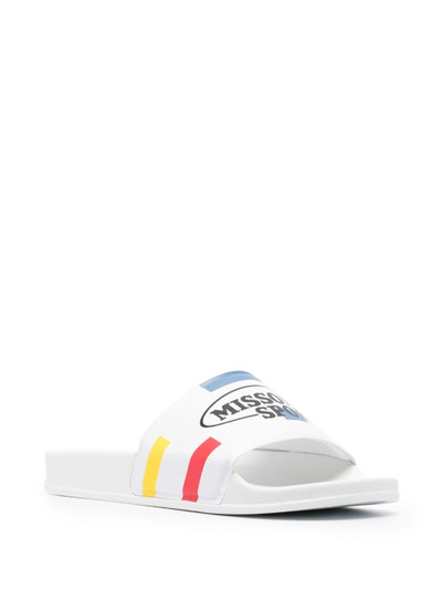 Missoni logo-print rubber slides outlook