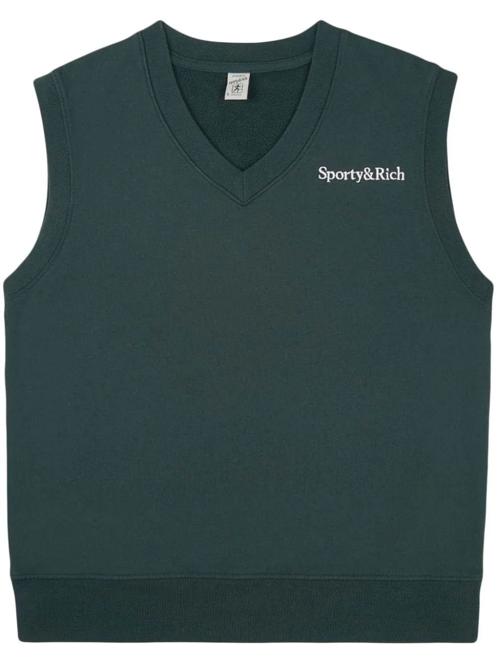 Serif Logo cotton vest - 1