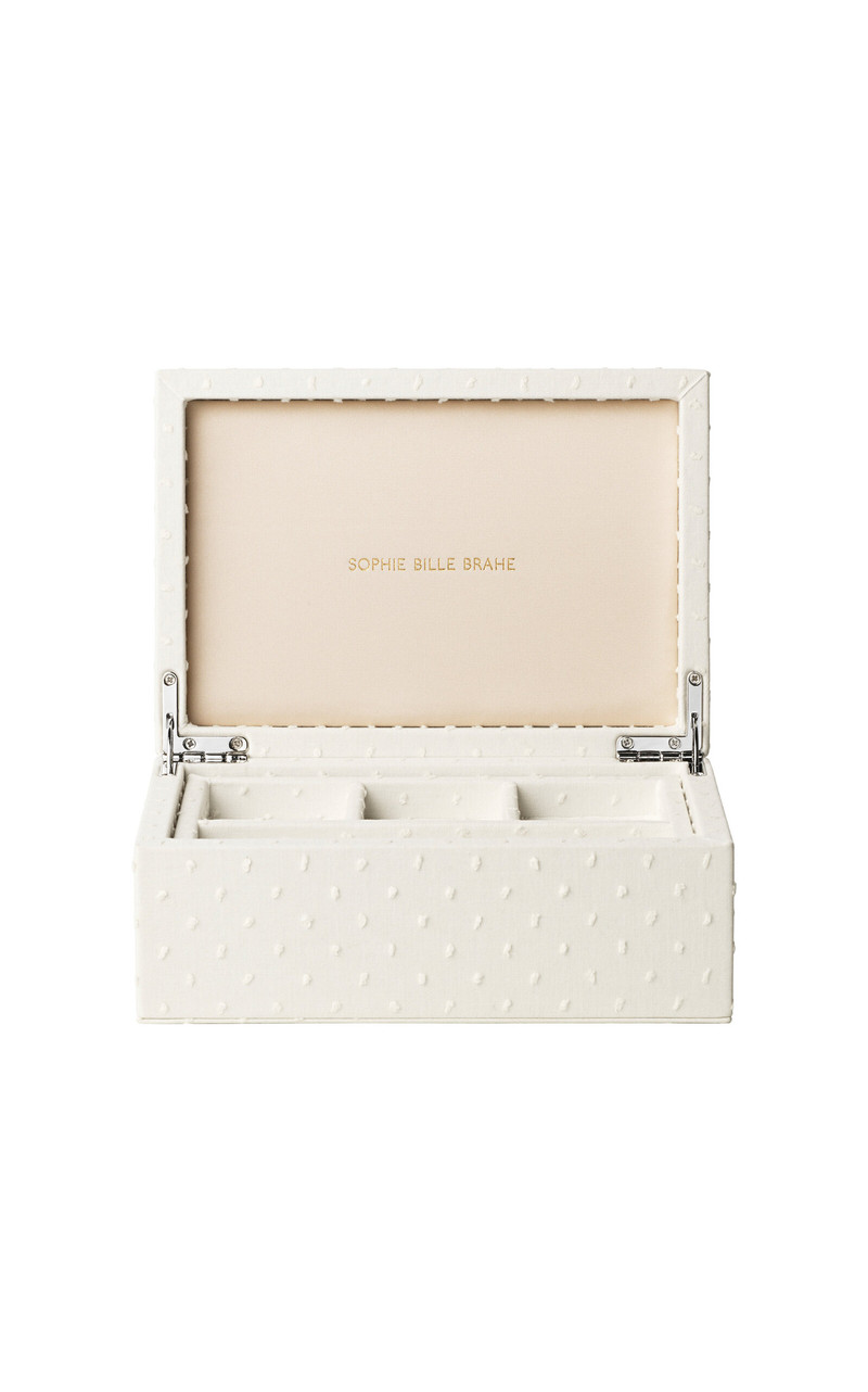 SOPHIE BILLE BRAHE Vaniglia Tresor Grande Cotton Jewelry Box white outlook