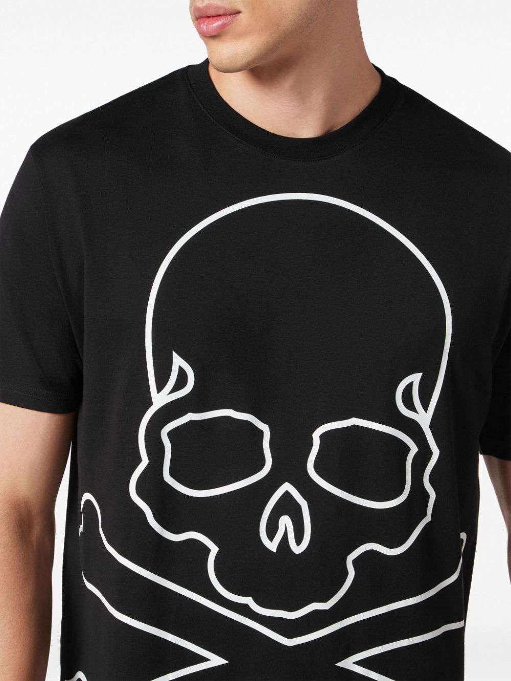 skull-print cotton T-shirt - 5