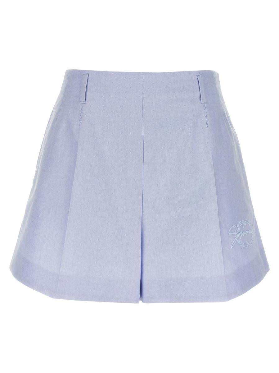 ショートパンツ GIVENCHY Embroidery shorts Light Blue BW515GG1ZE Givenchy Givenchy Embroidery Shorts | baltini | REVERSIBLE