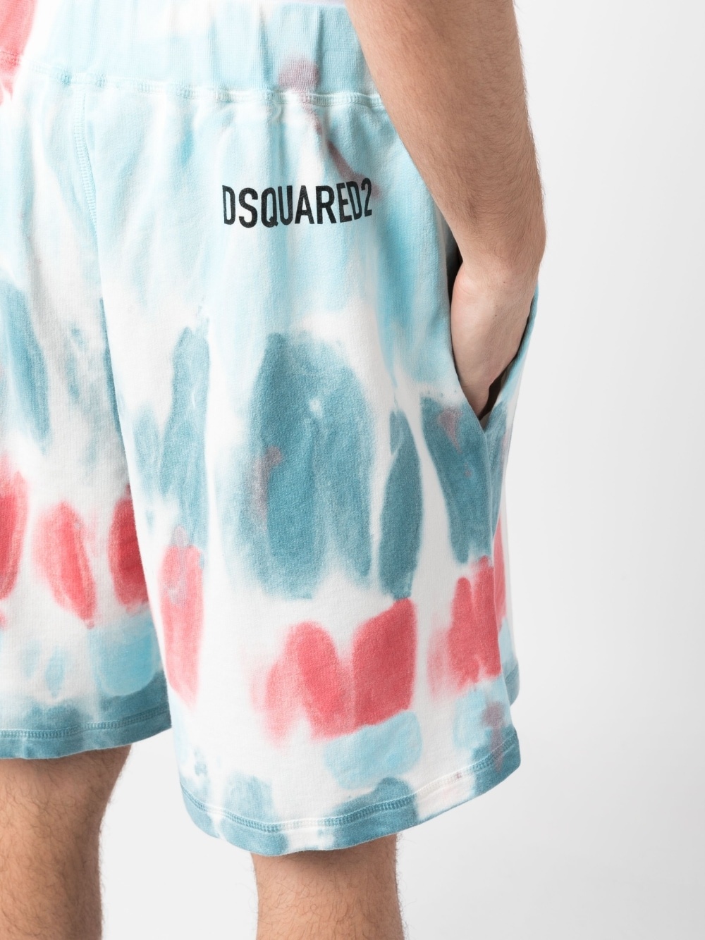 distressed-effect cotton shorts - 5