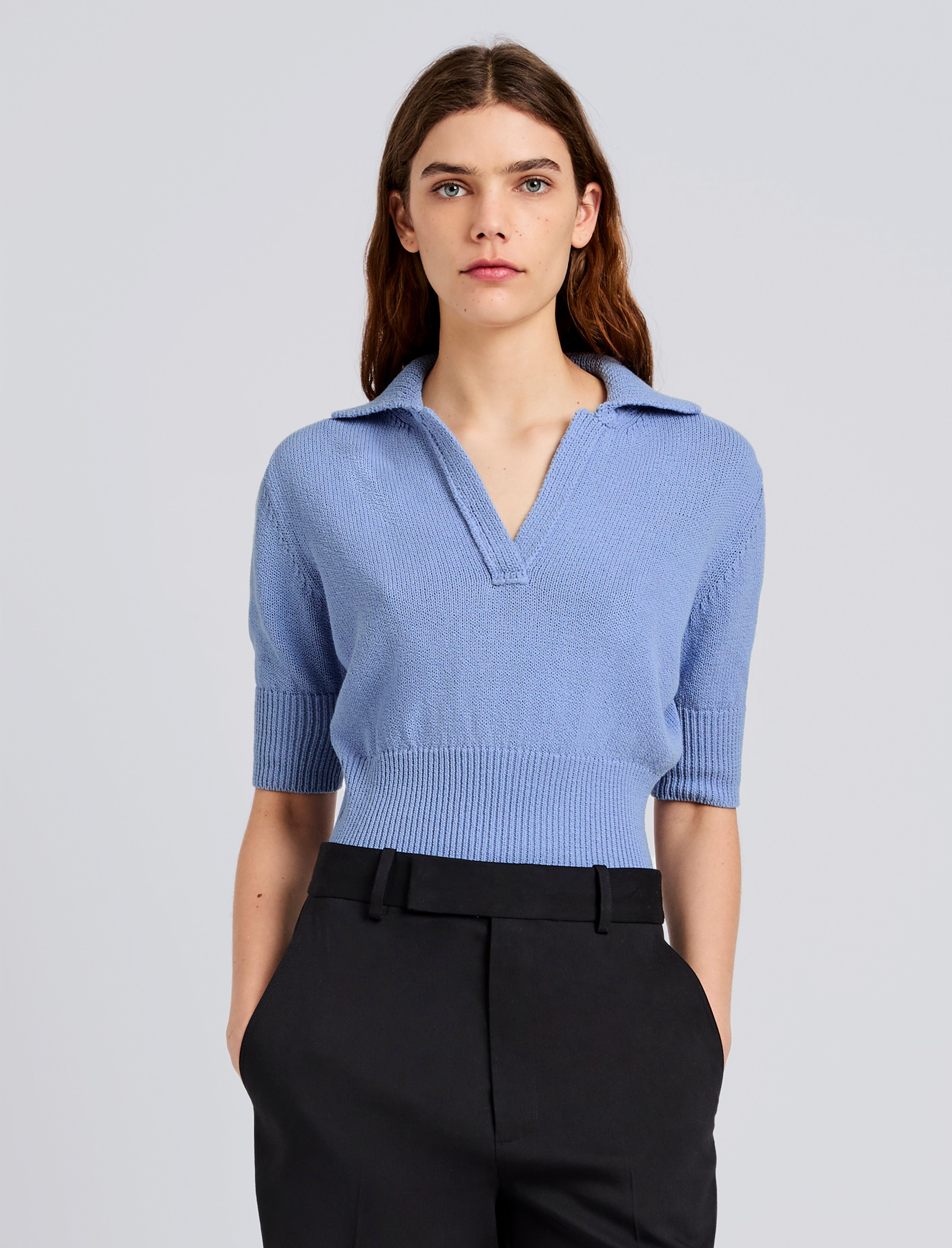 Reeve Polo in Cotton Knit - 2