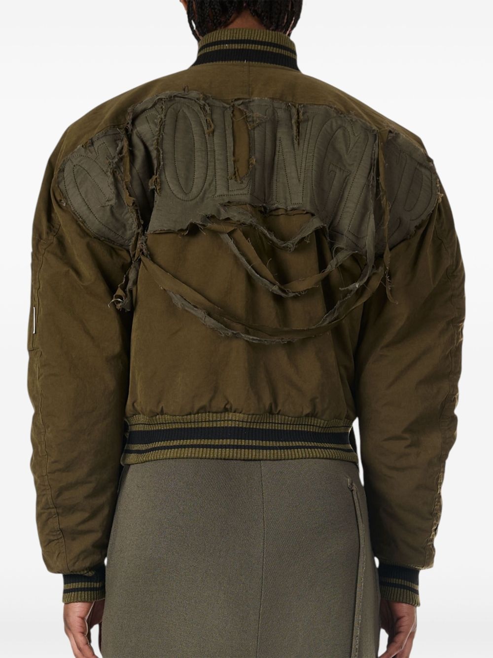 cotton-blend bomber jacket - 6