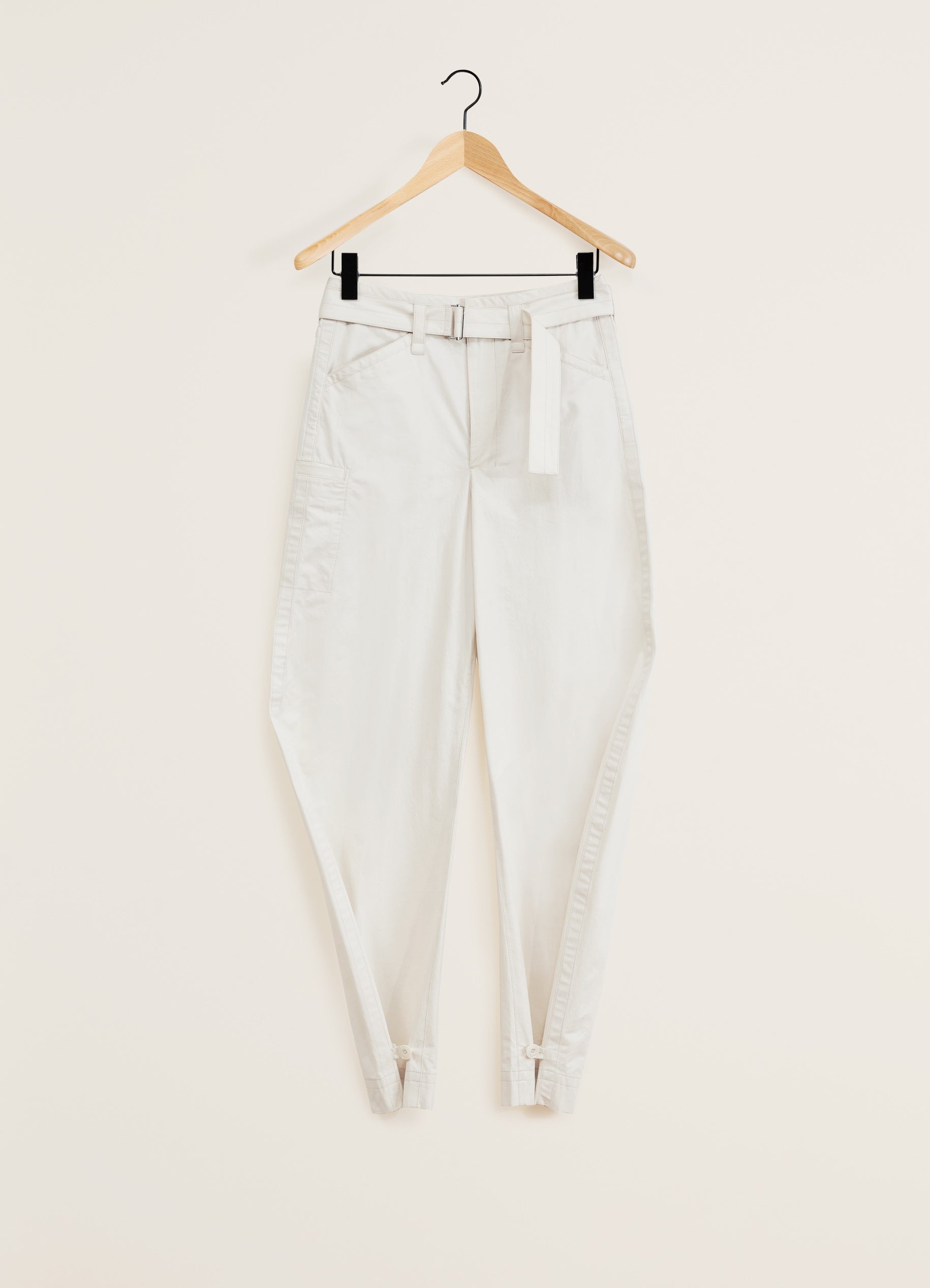 BELTED TAPERED PANTS - 1