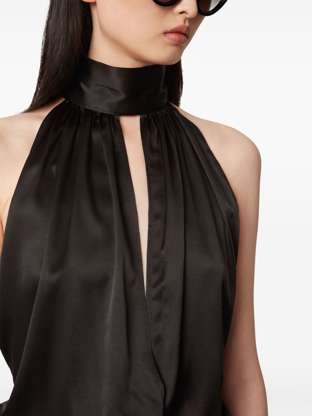 ruched-detailing dress - 5
