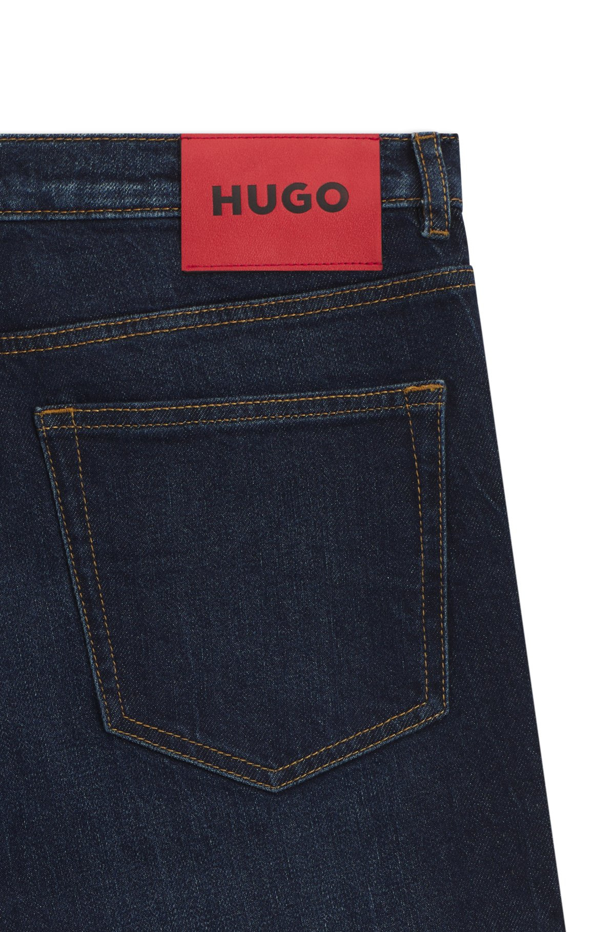 EXTRA-SLIM-FIT JEANS IN BLUE STRETCH DENIM - 6