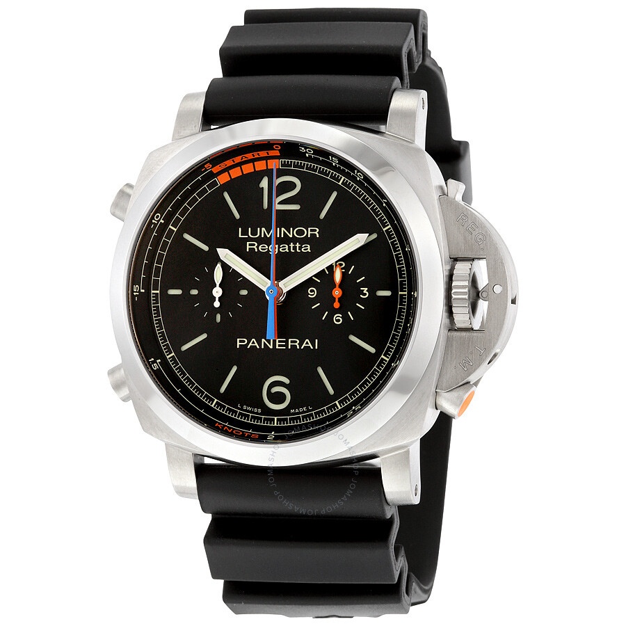 Panerai Luminor 1950 3 Day Chrono Flyback Regatta Black Dial Men's Watch PAM00526 - 5