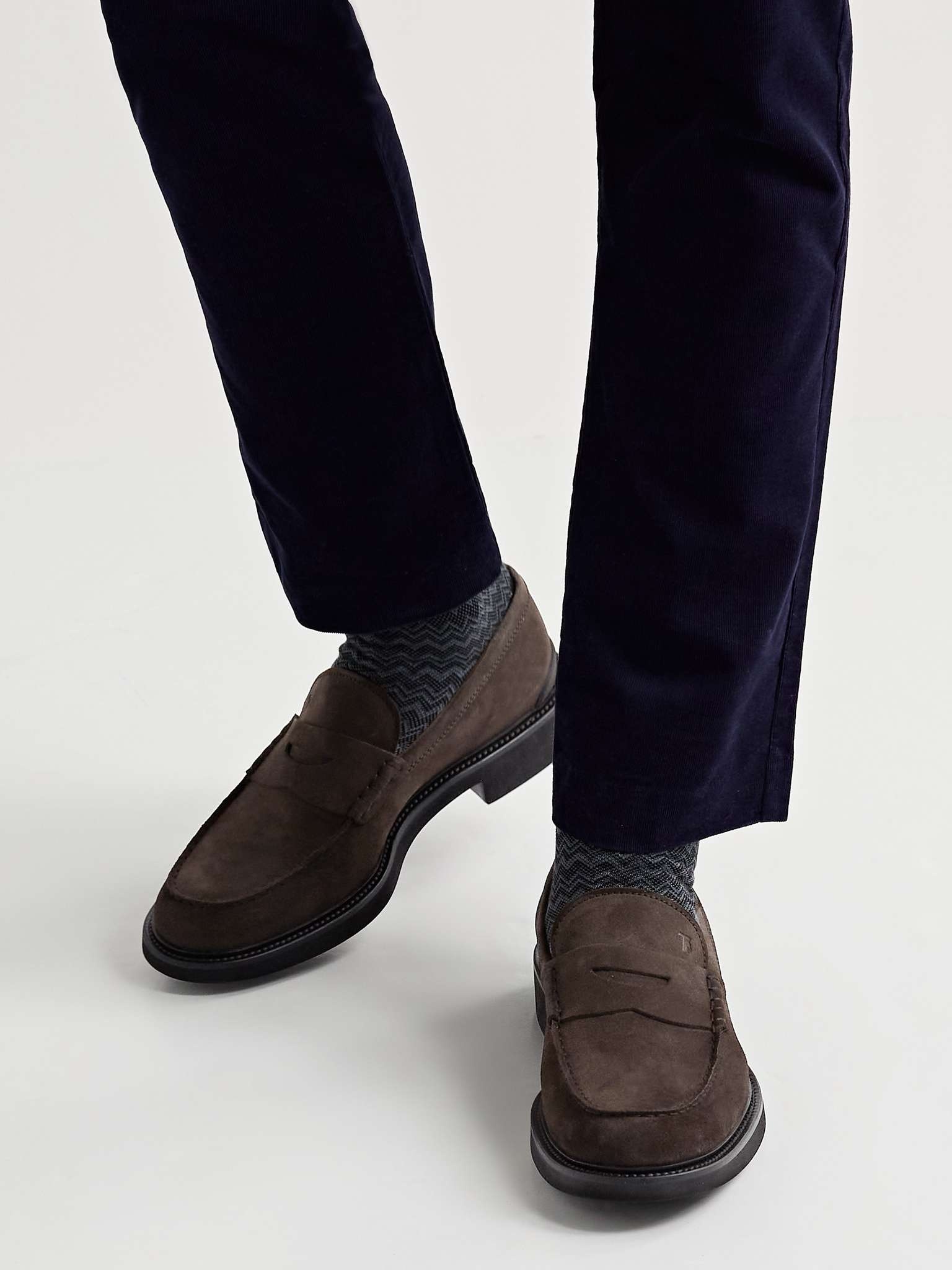 Suede Penny Loafers - 2